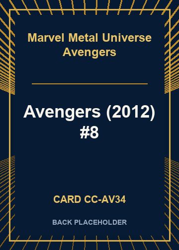 Avengers (2012) #8 back card image