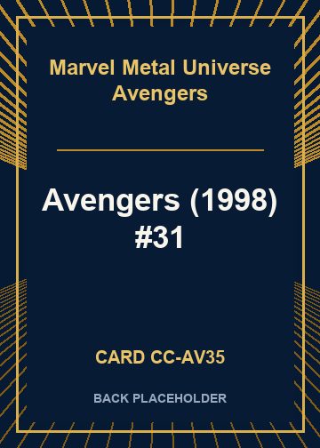 Avengers (1998) #31 back card image