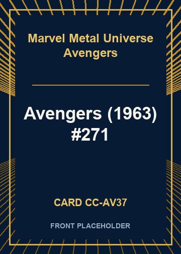 Avengers (1963) #271 card thumbnail