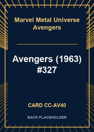 Avengers (1963) #327 back card image