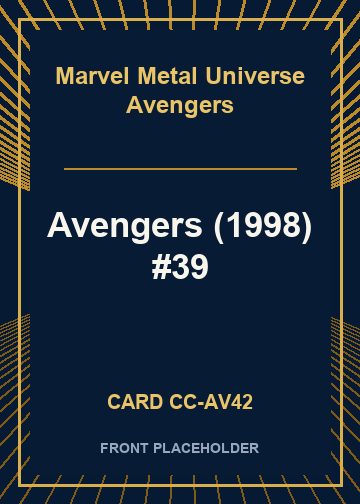 Avengers (1998) #39 front card image
