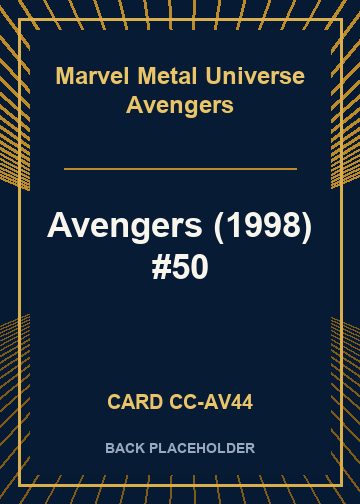 Avengers (1998) #50 back card image