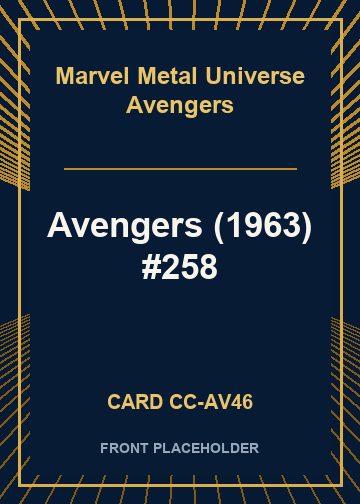 Avengers (1963) #258 card thumbnail