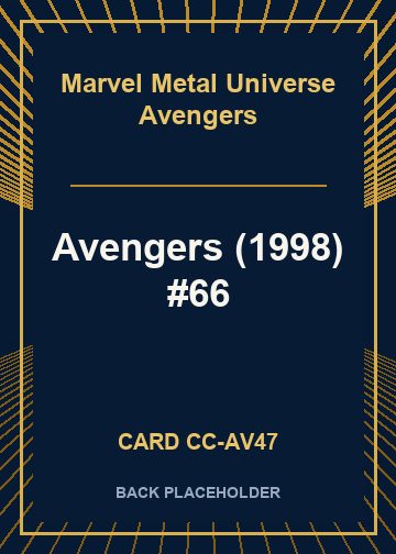 Avengers (1998) #66 back card image