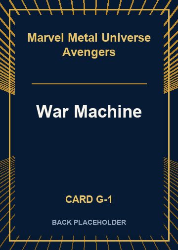 War Machine back card image