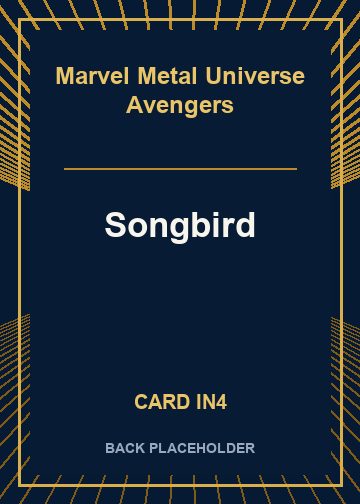 Songbird back card image