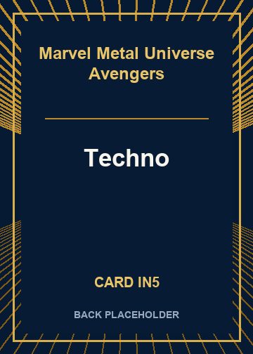 Techno back card image