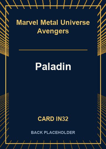 Paladin back card image