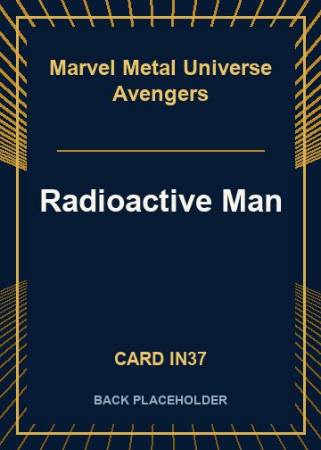 Radioactive Man back card image