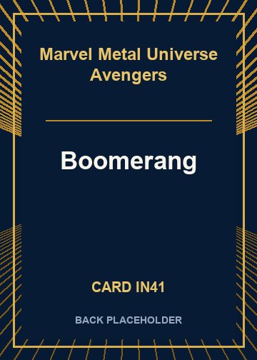 Boomerang back card image