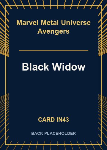 Black Widow back card image