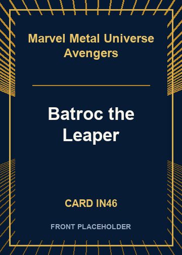 Batroc the Leaper card thumbnail