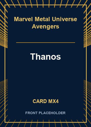 Thanos front card image