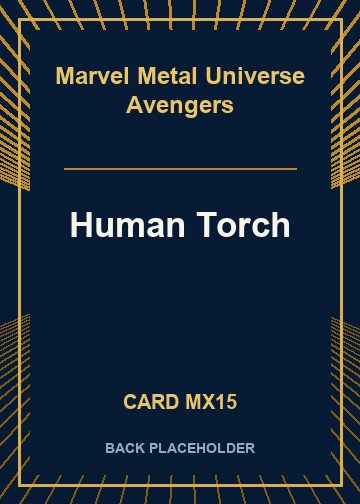Human Torch back card image