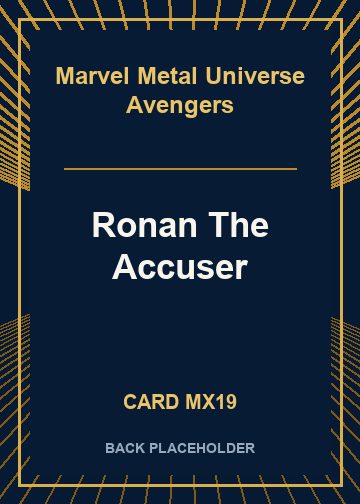 Ronan The Accuser back card image