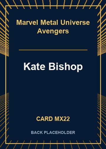 Kate Bishop back card image