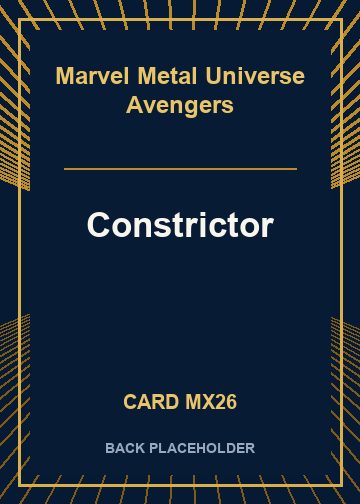 Constrictor back card image