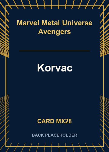 Korvac back card image