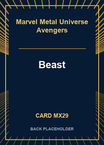 Beast back card image