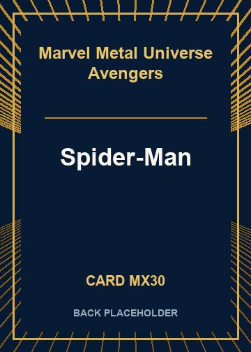 Spider-Man back card image