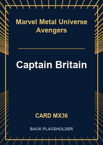 Captain Britain back card image