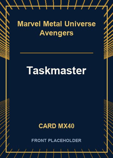 Taskmaster front card image