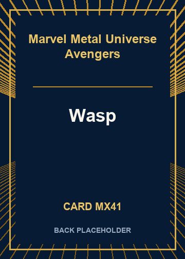 Wasp back card image