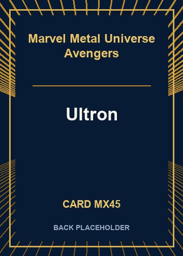 Ultron back card image