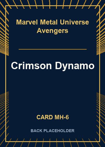 Crimson Dynamo back card image