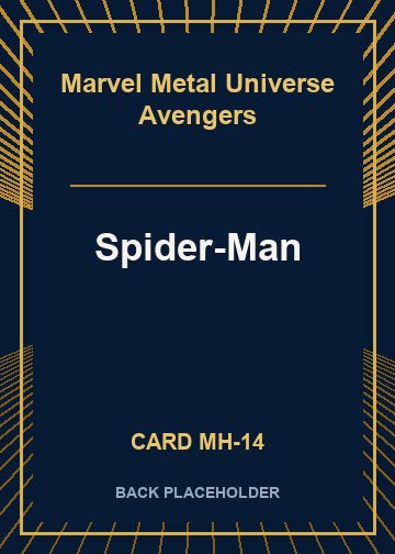Spider-Man back card image