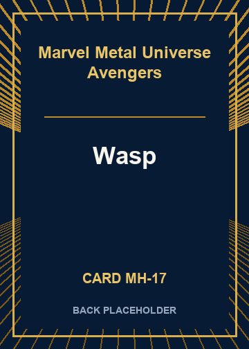 Wasp back card image