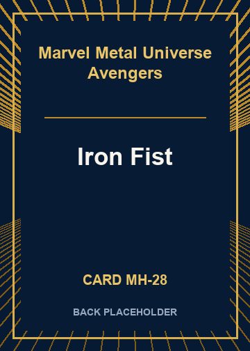 Iron Fist back card image