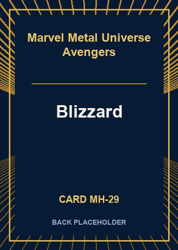 Blizzard back card image
