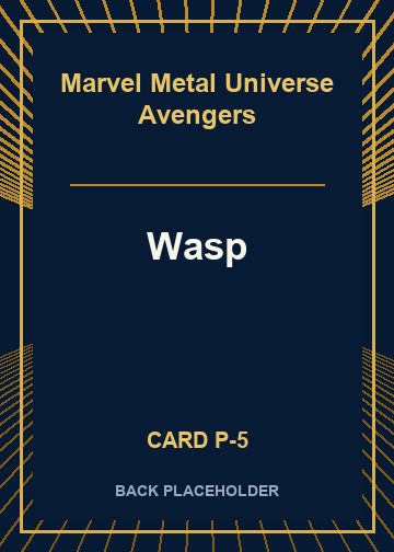 Wasp back card image