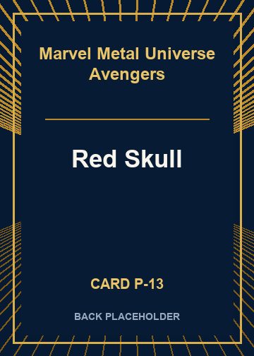 Red Skull back card image
