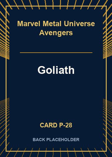 Goliath back card image