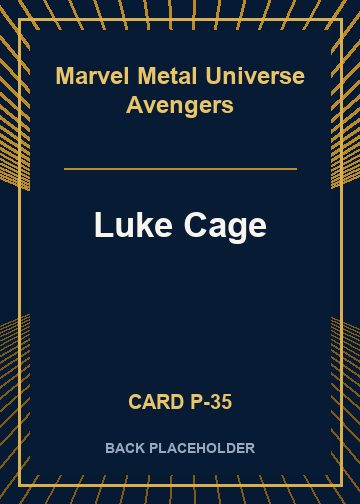 Luke Cage back card image