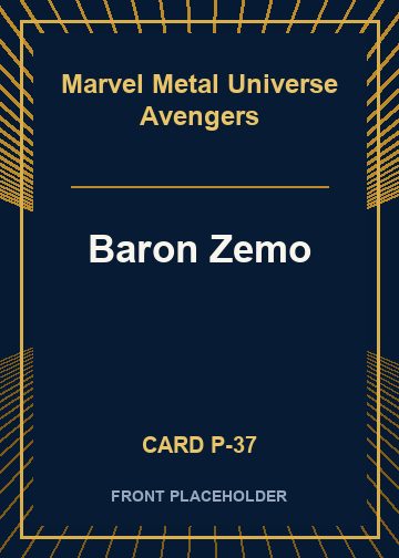 Baron Zemo card thumbnail