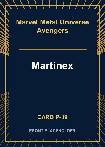 Martinex front card image