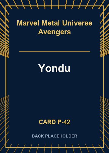Yondu back card image