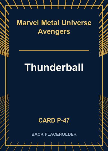Thunderball back card image