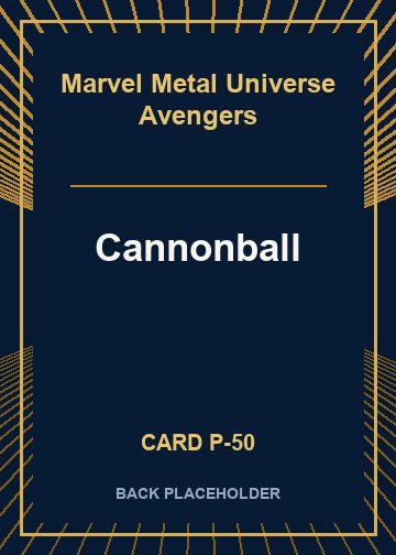 Cannonball back card image
