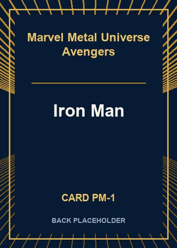 Iron Man back card image