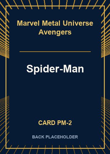 Spider-Man back card image