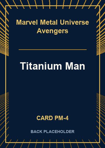 Titanium Man back card image
