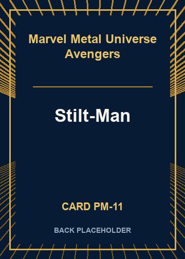 Stilt-Man back card image