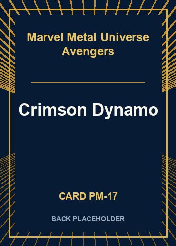 Crimson Dynamo back card image