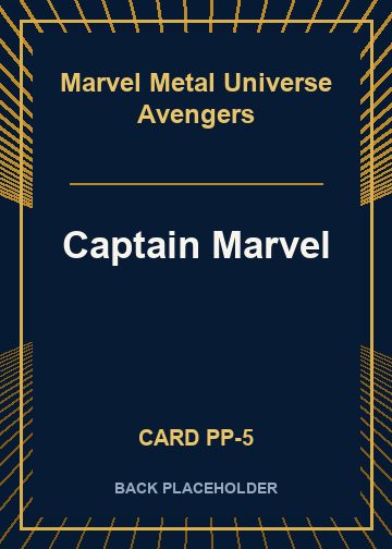Captain Marvel back card image
