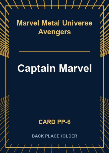 Captain Marvel back card image