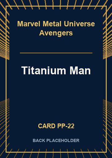 Titanium Man back card image